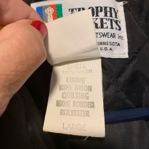 Vintage UTC (Univ Tennessee Chattanooga) Quilted Interior Trophy Jacket Sz L - Picture 4 of 5